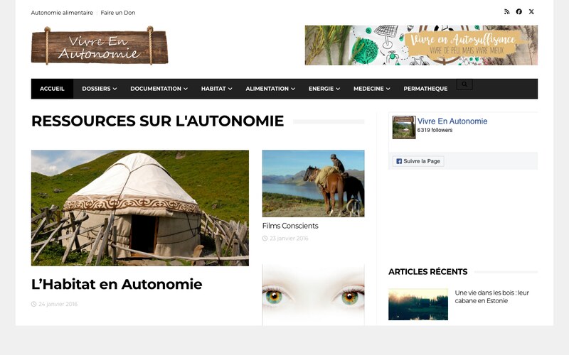 Vivre-en-autonomie.fr